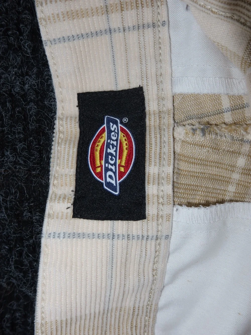 Dickies Men's Plaid Khaki Pants